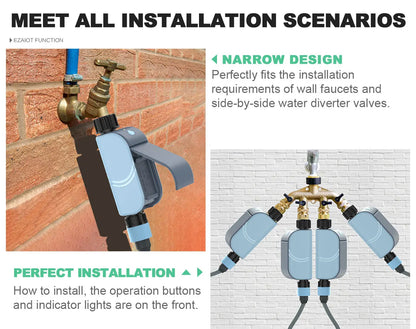 Smart Tuya WIFI Garden Watering Timer Automatic Sprinkle Water Timer Valve Outdoor Irrigation Watering System Alexa Google Home