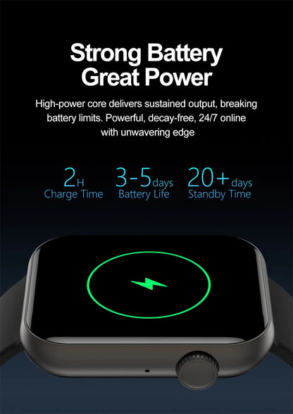 New Smart Watch For Women Full Touch Screen Bluetooth Call Waterproof Watches Sport Fitness Tracker Smartwatch Lady Reloj Mujer