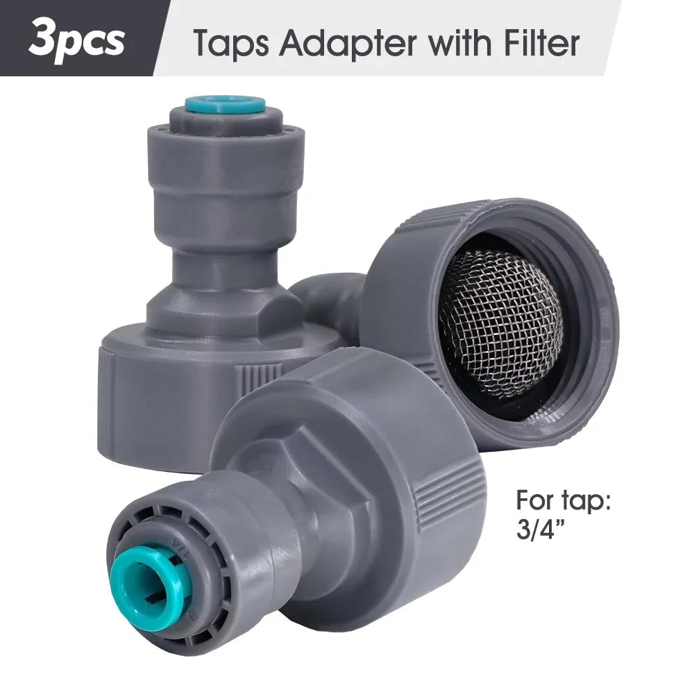 1/4″ 4/6mm 60W Self-priming Pump Misting Cooling System 0.6mm Atomizer Sprayer Slip Lock Nozzle Joint Outdoor Garden Irrigation