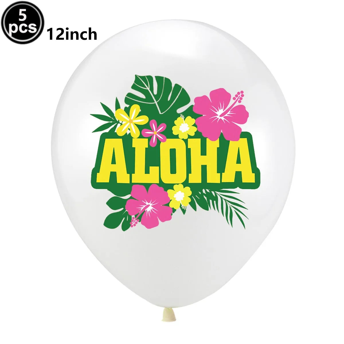 Hawaiian Party Photo Props Decorations Summer Beach Tropical Flamingo Party Supplies Aloha Banner Hawaiian Party DIY Supplies