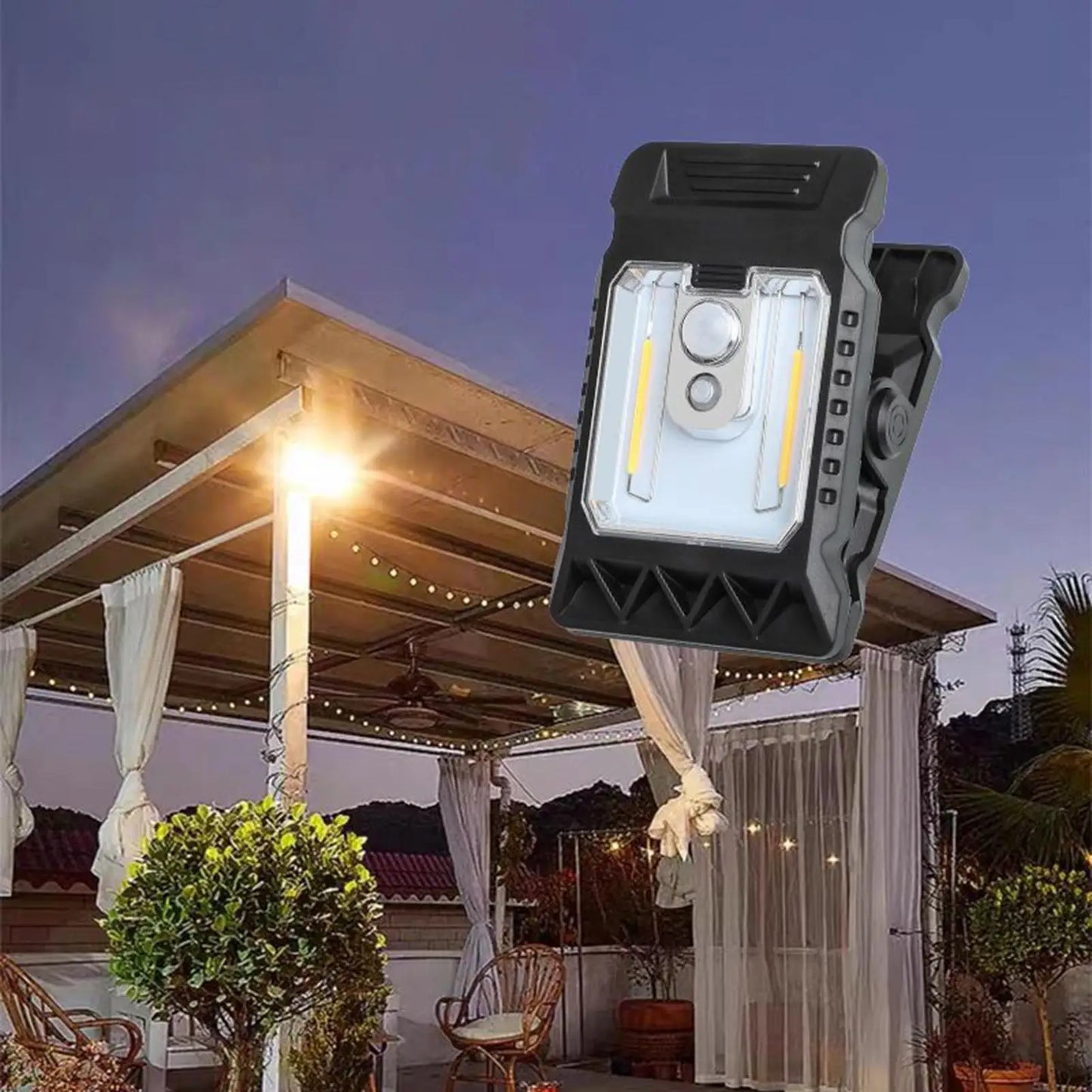 NEW upgrade Solar Light Chain Clip On Solar Motion Lights Outdoor 300LM Motion Sensor Security Lighting Waterproof Garden Decor