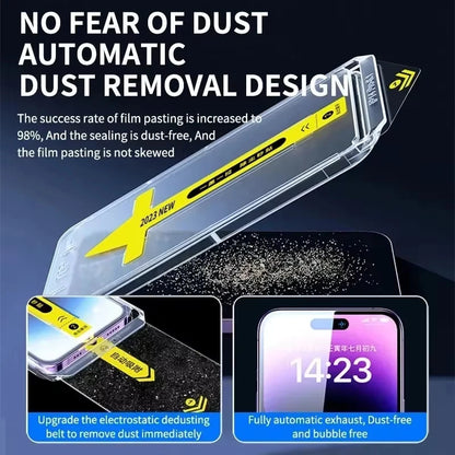 8K Oleophobic Coating Dust free Installation Screen Protector For iPhone 16 Pro SE 2022 2020 15 13 11 12 14 17 Pro Max 7 Plus XR