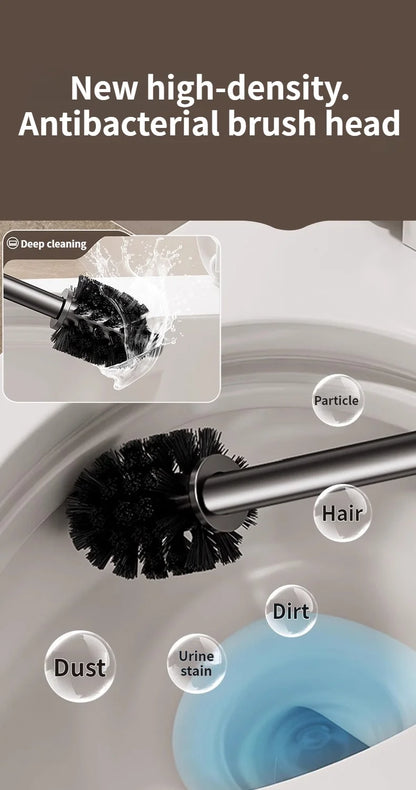 Suction Cup Toilet Brush For Household Wall Mounted Toilets With No Dead Corners Bathroom And Toilet Seat Cleaning Tool