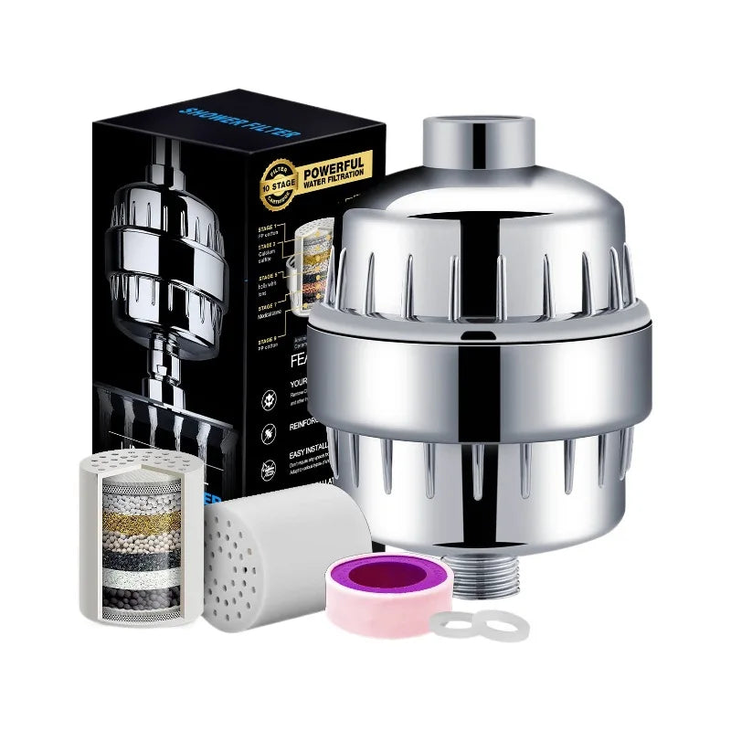 25-level new upgraded turbine filter multi-level bath water purifier household small water purifier bath filter