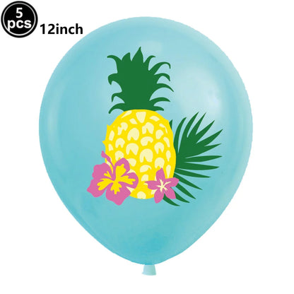 Hawaiian Party Photo Props Decorations Summer Beach Tropical Flamingo Party Supplies Aloha Banner Hawaiian Party DIY Supplies