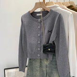 Embroidered Knit Cardigan
