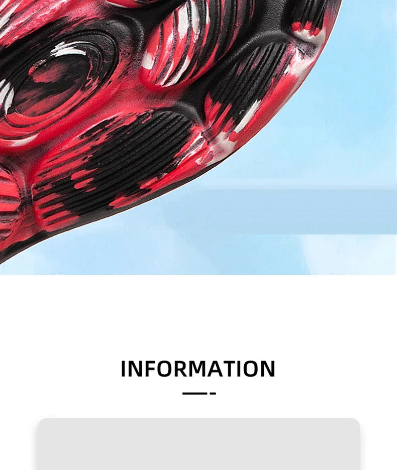 Irregular colors Unisex Beach Sandals EVA Hollow Garden Shoes Tie-dyed Designer Hole Slippers Sneakers  Slip On Foam Runner