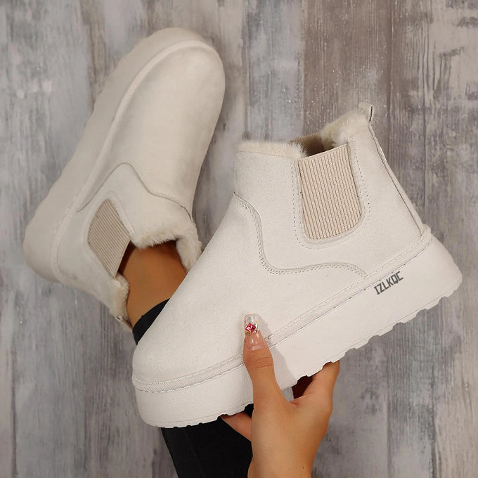 Platform Fleece-Lined Winter Ankle Boots — product image