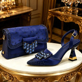 Rhinestone Heels & Matching Bag Set — view 11