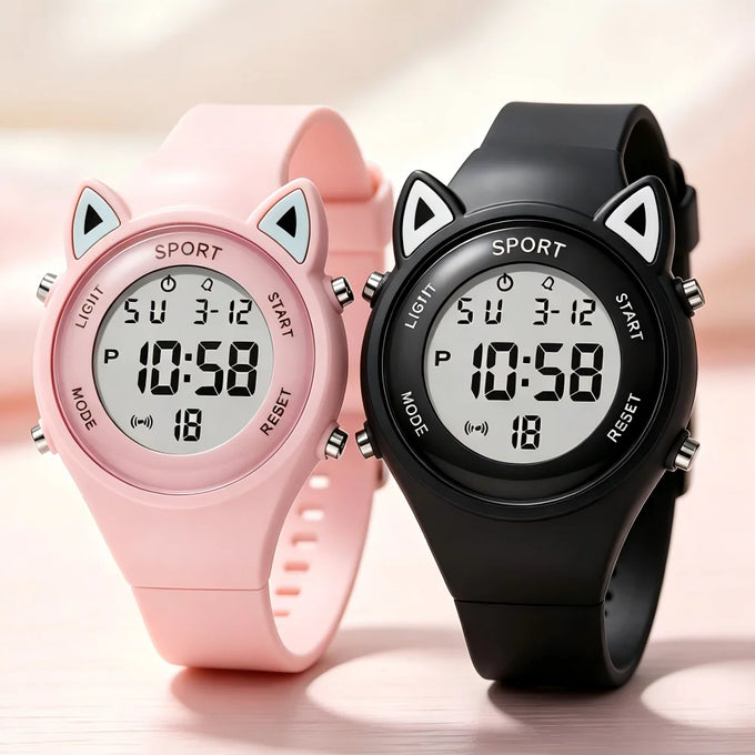Kids' Meow Star Digital Watch — product image