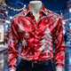 Men's Christmas Tree & Snowflake Shirt — view 9