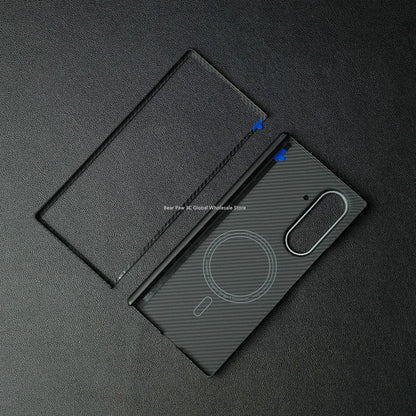 Magnetic for MagSafe Case for Samsung Galaxy Z Fold 7 W26 Aramid Carbon Fiber Cover Ultra-Thin Lightweight Armor for W26 Cover
