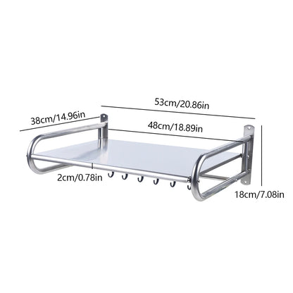 Microwave Oven Rack Stainless Steel Microwave Oven Shelf Wall-Mounted Kitchen Shelf Kitchen Shelves Counter