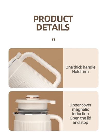 8-in-1 Multifunctional Automatic Nut Milk Machine&Coffee Maker, 40oz Auto Self-Cleaning Delay Start, Keep Warm Boil