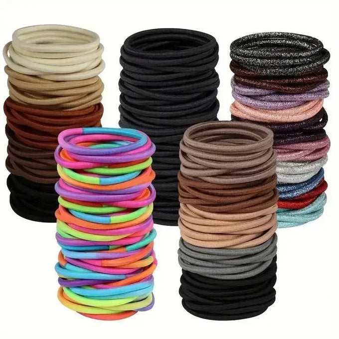 Black Elastic Hair Ties — product image