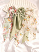 Floral & Solid Shawl Scarf Set — view 6