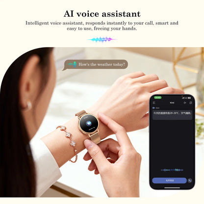 Blackview X30 Lady Smartwatch 1.26" HD AMOLED Screen Bluetooth Heart Rate Blood Oxygen Waterproof Fitness Tracker Android IOS