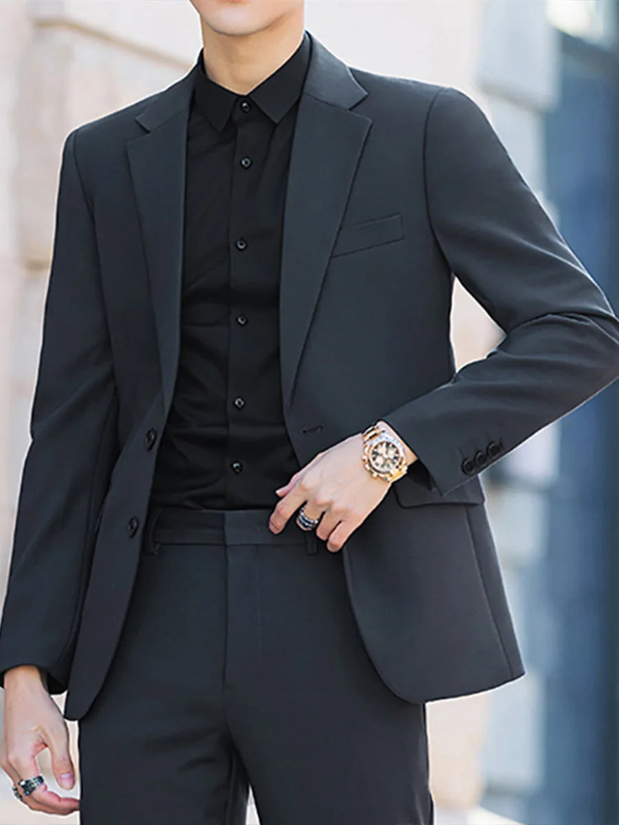 Blazer's New Men's Fashion Outdoor Travel Youth Wedding Campus Slimming Casual Korean-style Cool and Stylish Formal Wear Blazer