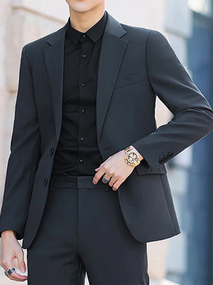Blazer's New Men's Fashion Outdoor Travel Youth Wedding Campus Slimming Casual Korean-style Cool and Stylish Formal Wear Blazer
