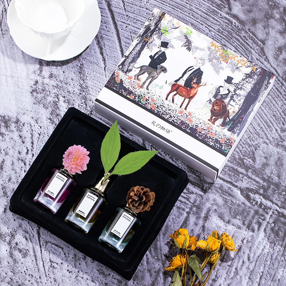 Luxury Brand Women Perfumes And Colognes Men 75ml Eau De Parfum Femme Lasting Fragrance Plant Floral Scent Spray Gift Box 3Piece
