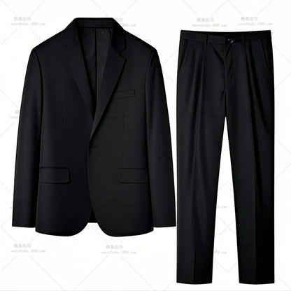 High-quality Men's Fashionable Spring-autumn Formal Dress, Best Man Suit, Suit Set for Men, Two-piece Set for Work