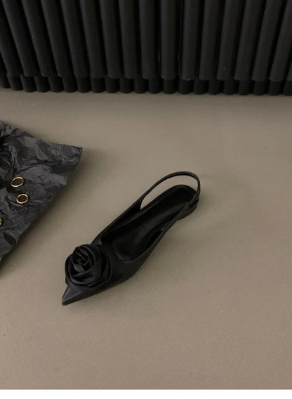 Fashion Pointed Sandals for Women Summer Versatile Dress Flat Bottomed Footwear Korean Style Lightweight Mary Jane Single Shoes