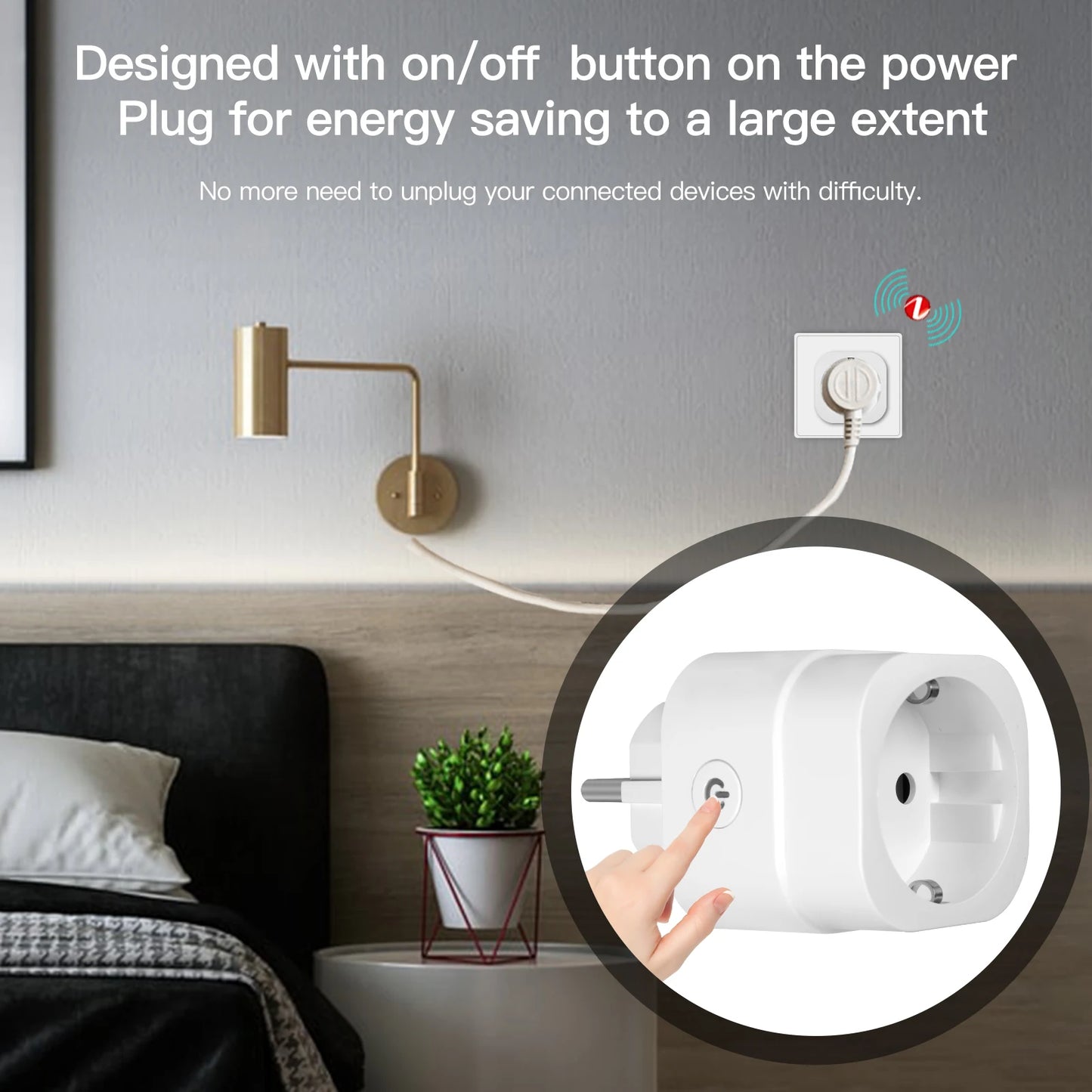 Moes ZigBee Tuya Socket Power Plug 16A Smart APP Wireless Socket Outlet Functional Energy Monitor Timer Alexa Google EU