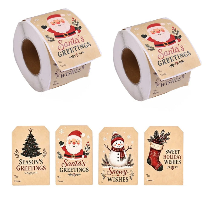 Large Christmas Gift Label Stickers — product image