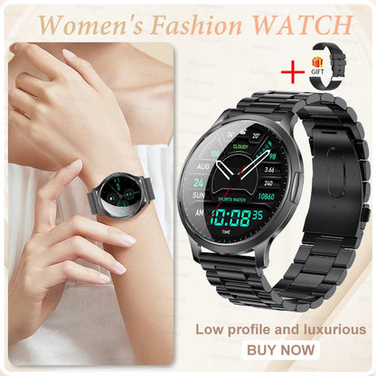 New Women Smart Watch 1.32"AMOLED Full Touch Screen Bluetooth Call Blood Pressure IP68 Waterproof NFC 7.3mm Ultra-thin bracelet