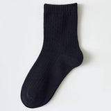 Kids' Solid Color Cotton-Blend Socks — view 8