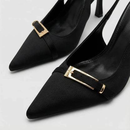 New Summer Fashion Solid Color Casual Women's Sandals Brand Buckle Designer 2026 Everyday Comfortable Office Women's High Heels