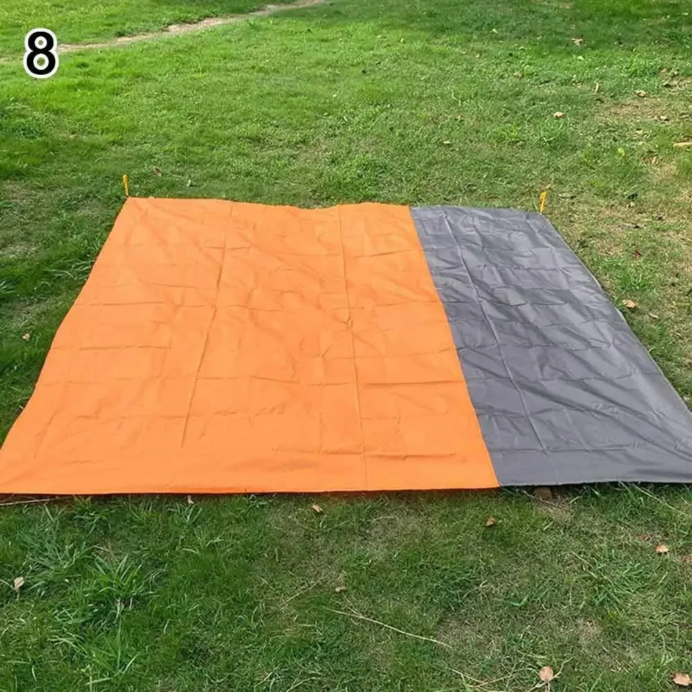 200*210cm Waterproof Tent Floor Tarp Picnic Mat Ultralight Pocket Tent Footprint Beach Tarp with Sack Camping Hiking Accessories