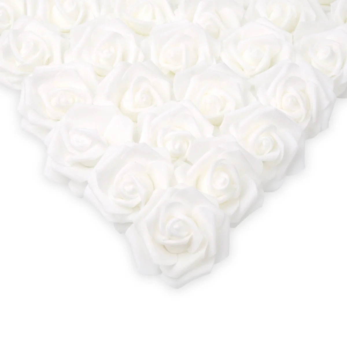 100PCS Artificial Rose Flower Heads, Real Looking Foam Roses for DIY Wedding Baby Shower Centerpieces Party Home Decorations