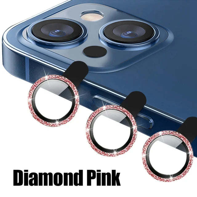 Metal Diamond Camera Lens Protector for IPhone 17 Pro Max 17Air 17 Luminous Protective Lens Glass for iPhone 16 PRO MAX 15 Pro