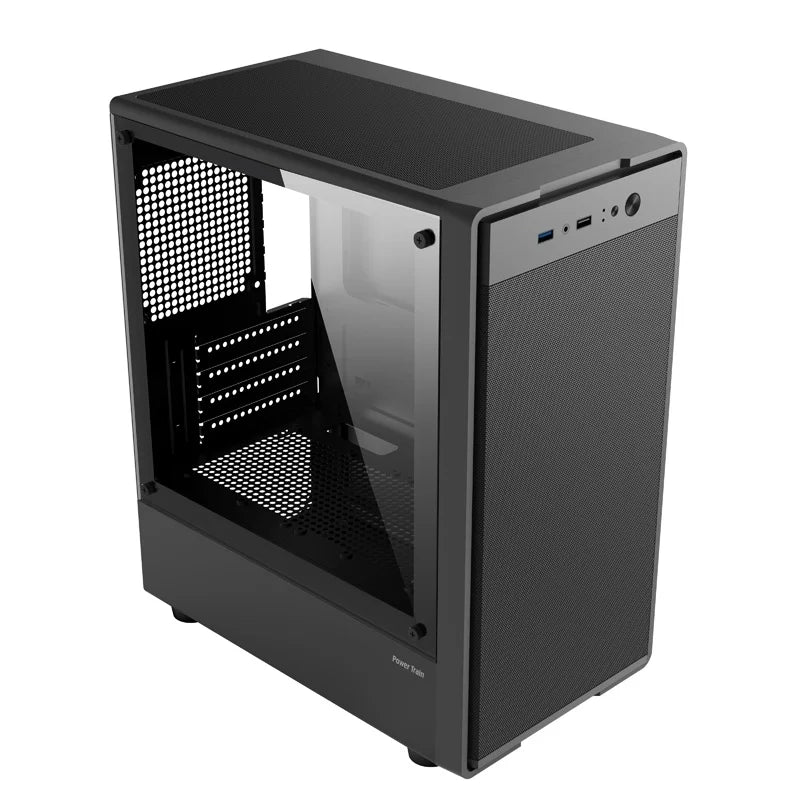 Power Train Flying PC gaming case E-sports case MATX USB3.0 Support SFX/ATX power supply Iron net heat dissipation Computer Case