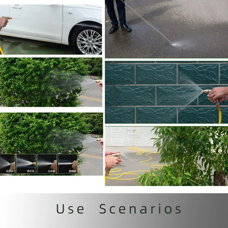 High Pressure Garden Water Hose Expandable Magic Flexible 2.5-30 Meters Sesame Granules Pipe Garden Farm Irrigation Car Wash Gun