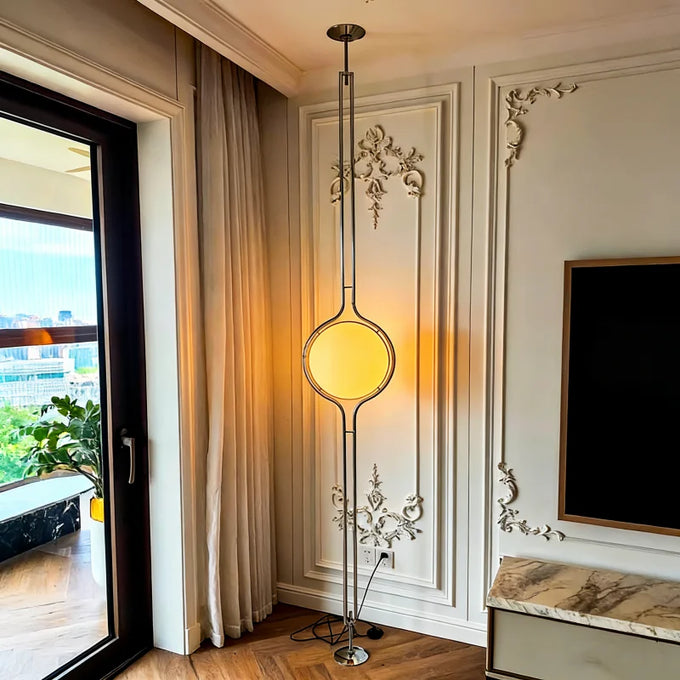 Chrome Globe Floor Lamp — product image