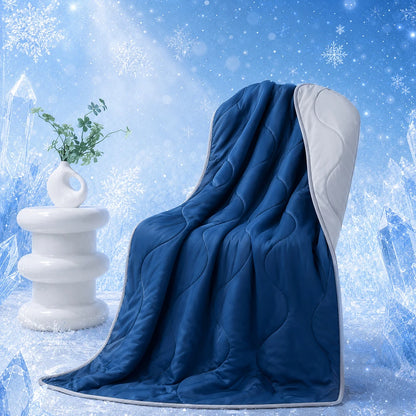 1PCS Double-Sided Ultra-Soft Cooling Summer Quilt Bed Blanket | Large Cooling Air-Conditioning Blanket for Hot Sleepers | Machine Washable Dual-Use Summer Cooling Quilt | Dormitory Office Nap Blanket Sofa Throw | Practical Su