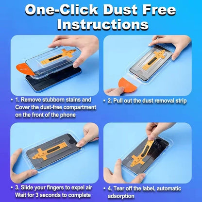 5Pcs Oleophobic Coating Dust Free Easy Installation Screen Protector For iPhone 16 15 14 11 12 13 17 Pro Max XR X XS 15 16 Plus