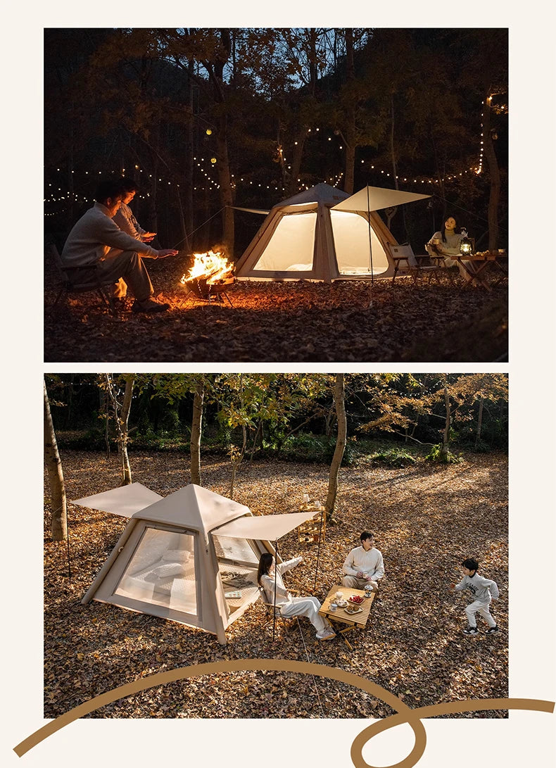 Portable Inflatable Tent Foldable Outdoor Camping Overnight Gear Thickened Waterproof for Hiking And Backyard Picnics