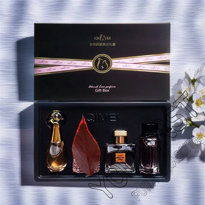 Luxury Brand Perfume Women Eau De Parfum Femme Gift Box 4Pcs Set 100ml Perfumes De Mujer Fresh Natural Floral Fruity Scent Spray