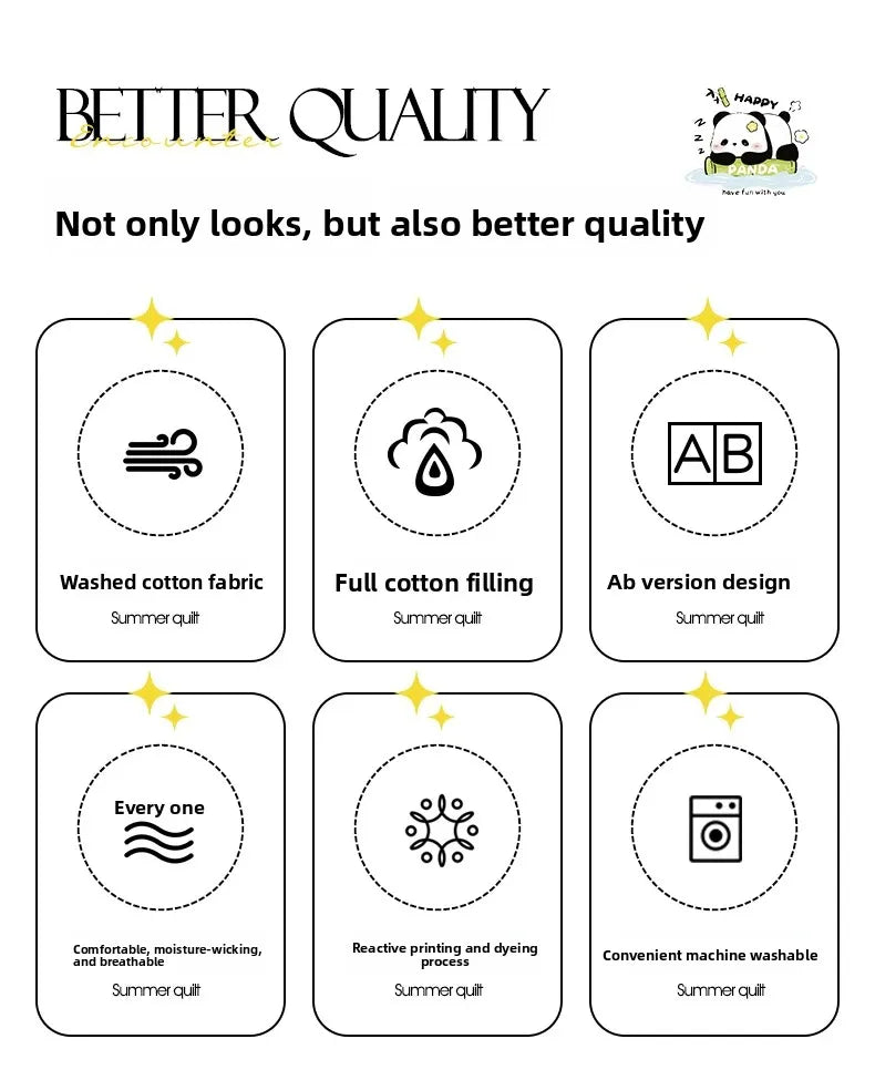 Washed cotton summer quilt skin-friendly grinding summer cool quilt printing student dormitory air conditioner quilt edredones colchas para niñas