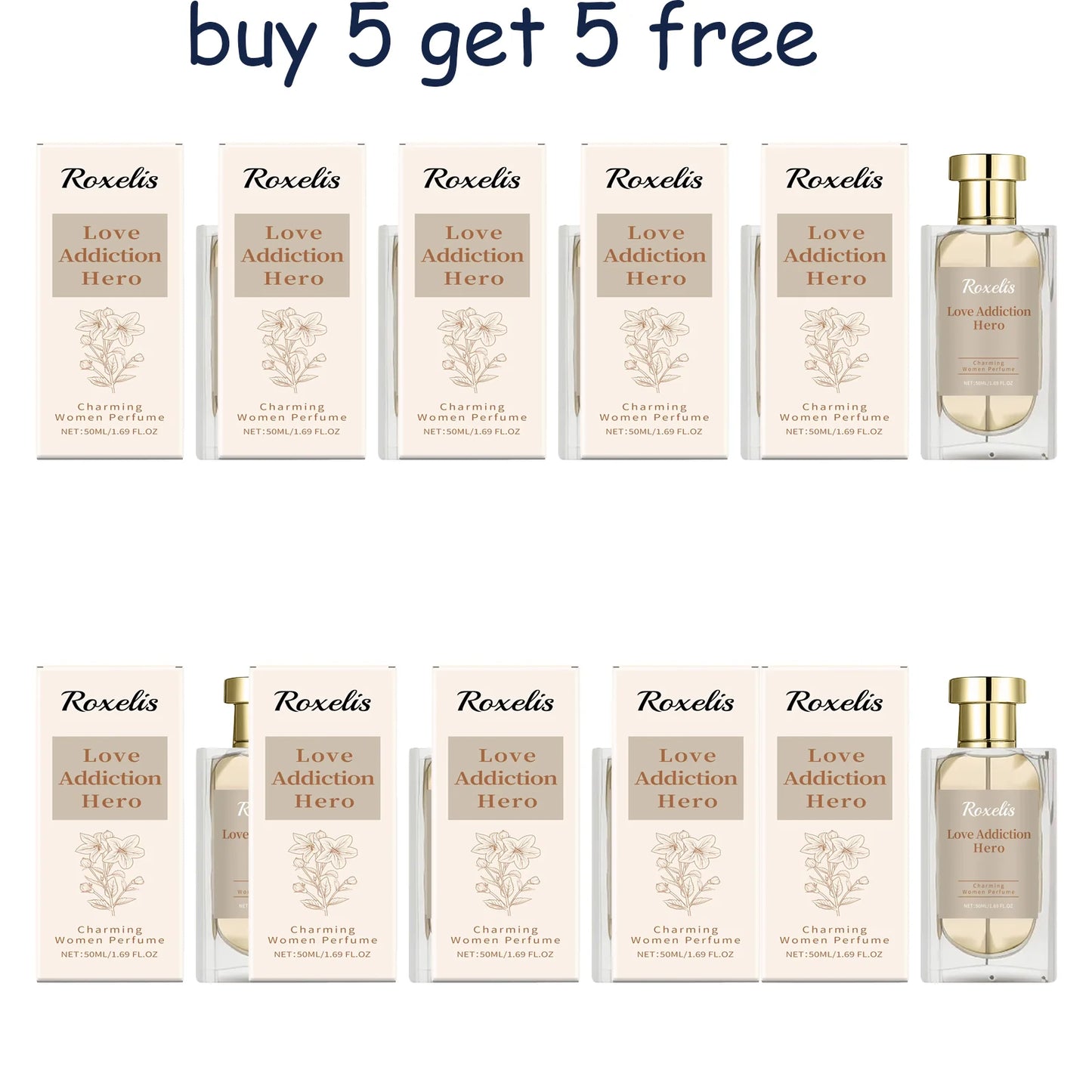 Roxelis Campanula Women's Perfume Eau de Parfum Long-Lasting Bluebell Jasmine Musk Scent Fresh Elegant for Date Daily