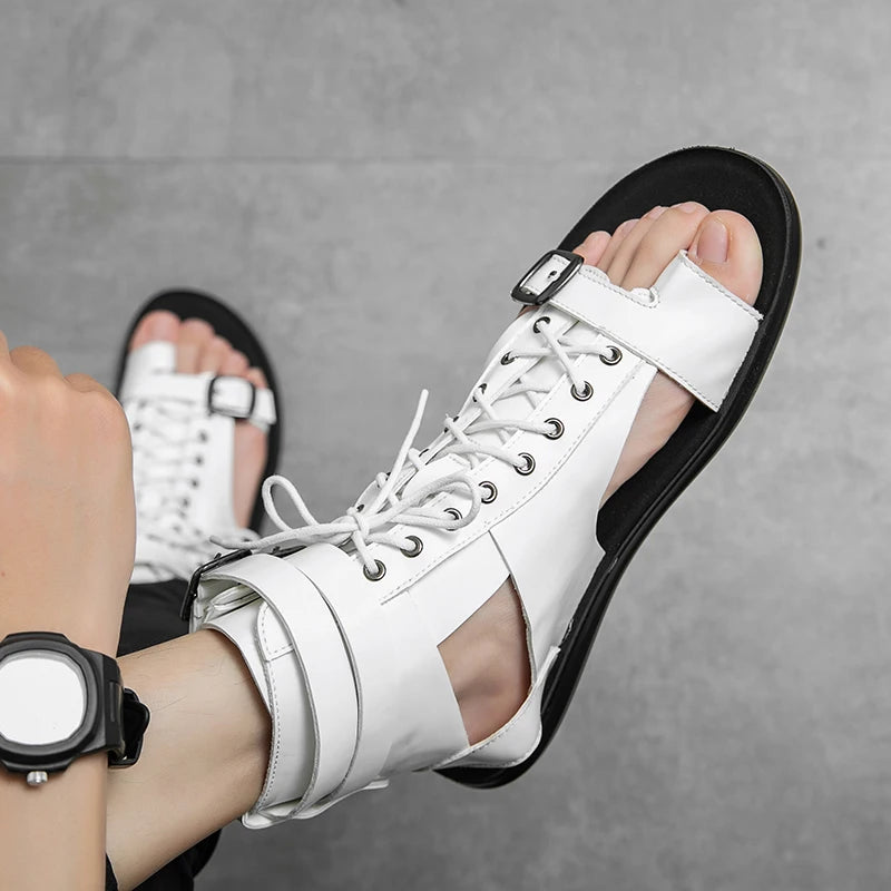 Men Trending Sandals Summer Outdoor Leisure Non-Slip Beach Luxury Sandals Fashion Breathable Brand Shoes Men Slippers