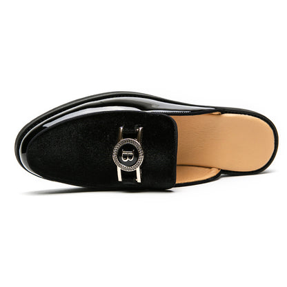 New Black Mens Sandals Dress Shoes Business Men Summer Sandals Free Shipping  Men Shoes