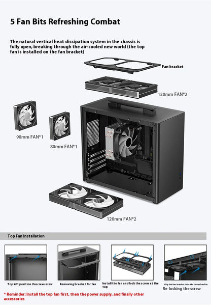 Question M5 PC case M-ATX Portable Computer Case ITX Motherboard ATX/SFX Power Supply Support U3 Desktop MINI Small Chassis