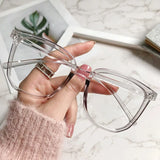 Black Square Clear-Lens Glasses — view 4