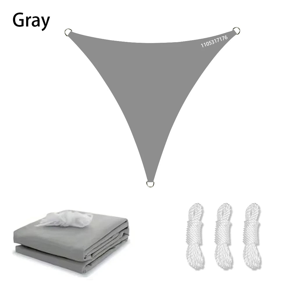 Triangle Sun Shade Sail Waterproof UV Block Outdoor Garden Patio Awning Canopy Triangle Sunshade Sail