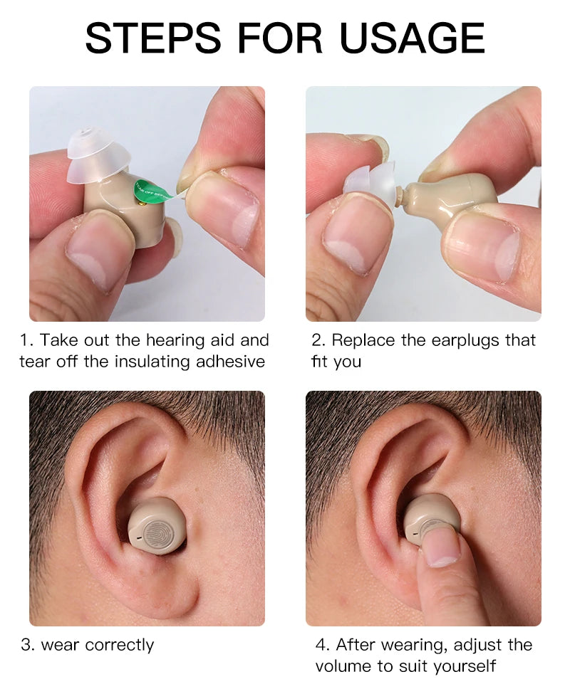 Good Prices Rechargeable Portable Mini Sound Amplifier ITE Hearing Aid For The Deaf