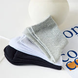 Kids' Solid Color Cotton-Blend Socks — view 4